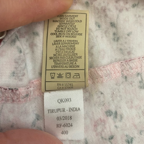 7 For All Mankind Long Sleeve Flower Romper 6-9m - Picture 7 of 7